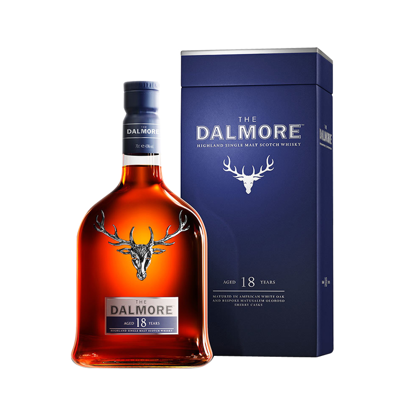 达摩18年单一麦芽威士忌帝摩达摩DALMORE苏格兰进口洋酒