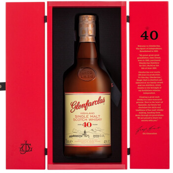 格兰花格40年单一麦芽威士忌700ml 苏格兰威士忌 单瓶